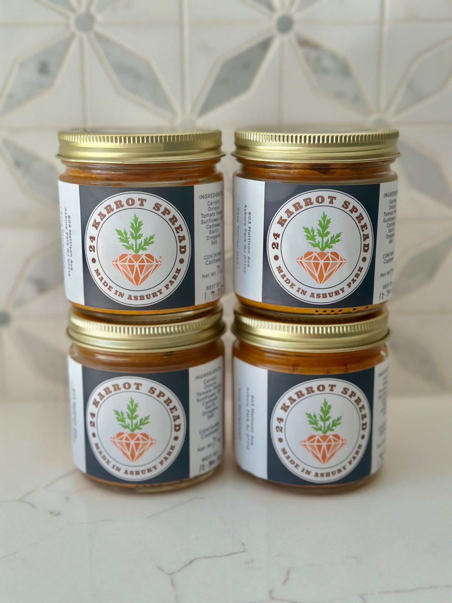 4 Small Jars